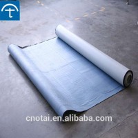 pre applied self adhesive high density PE waterproofing membrane for concrete roof