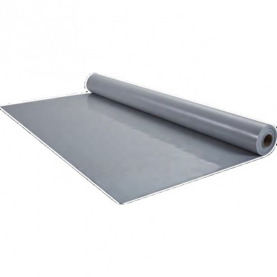 Pvc Roofing Membrane Single Ply Waterproof Sheet Fleece Backed For Plat Roof